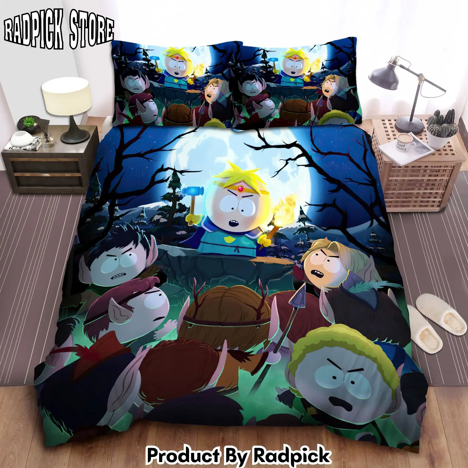 Radpick south park the stick of truth bed fighter side sheets spread comforter duvet cover bedding sets rp3272115